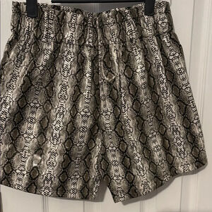 Snake Print Women's Shorts
